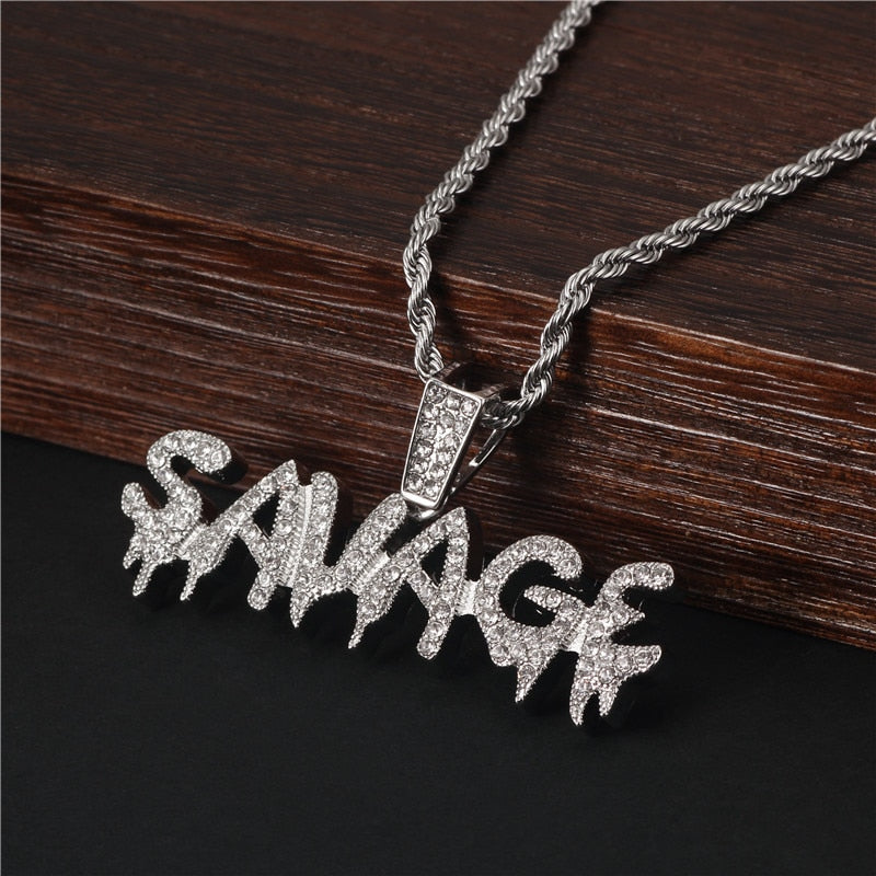 Bling Savage 18k Gold Plated Hip Hop Pendant