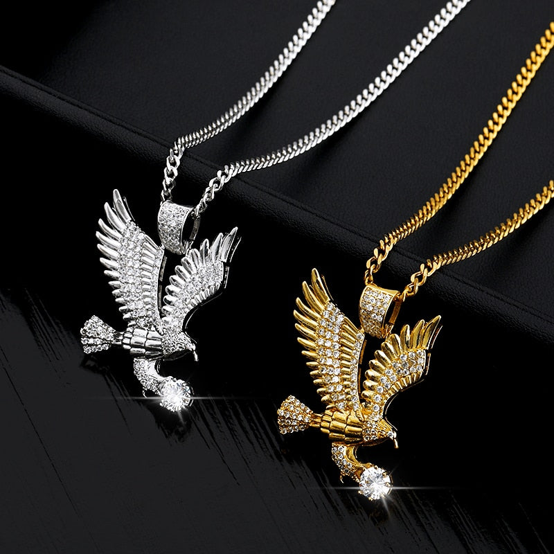 18k Gold Plated Eagle Pendant Chain