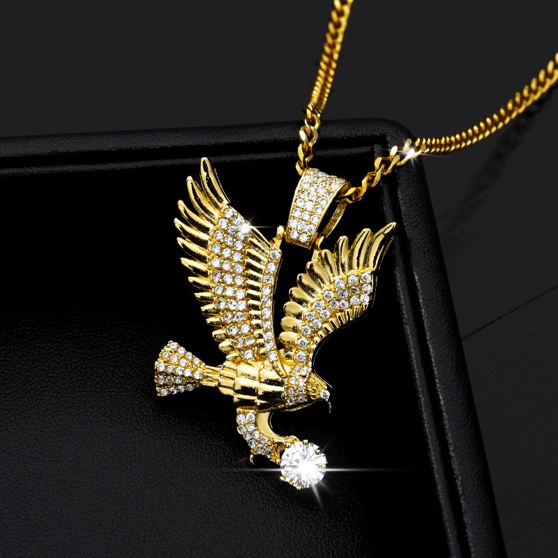 18k Gold Plated Eagle Pendant Chain