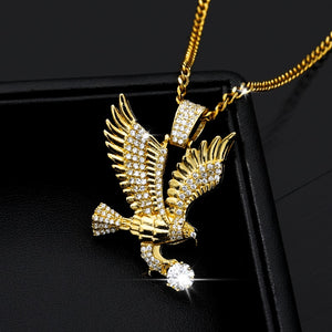 18k Gold Plated Eagle Pendant Chain