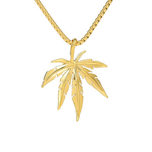 18k Gold Plated Maple Leaf Pendant