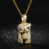 18k Gold Plated Religious Jesus Head Pendant