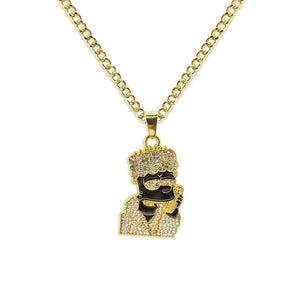 Simpson Bling 18K Gold Plated Pendant