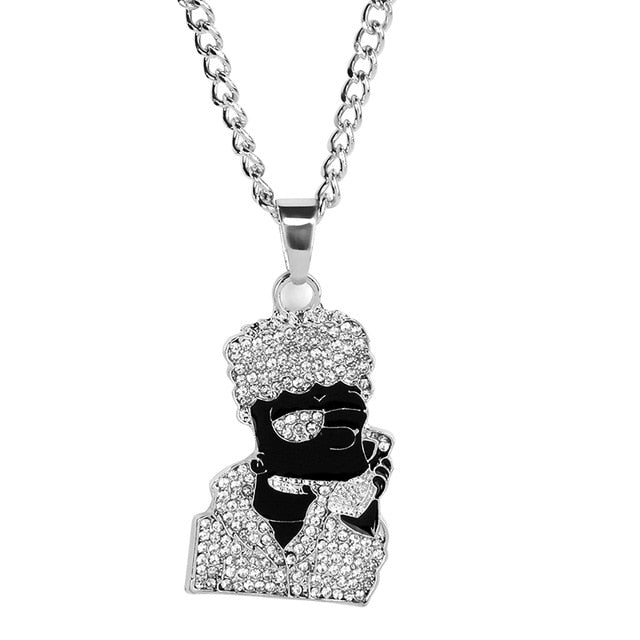 Simpson Bling 18K Gold Plated Pendant