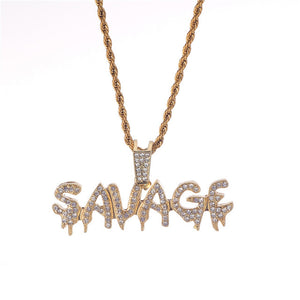 Bling Savage 18k Gold Plated Hip Hop Pendant