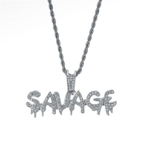 Bling Savage 18k Gold Plated Hip Hop Pendant