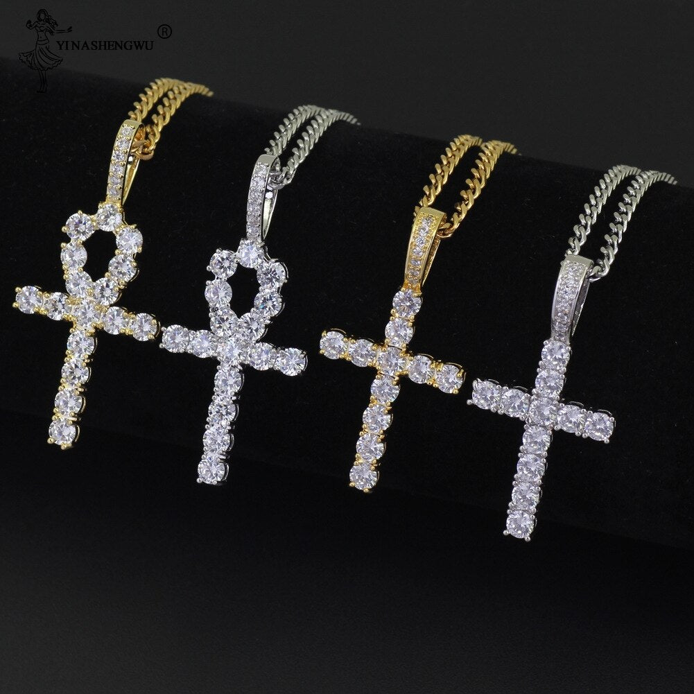 Anha Cross 18k Gold Plated Pendant